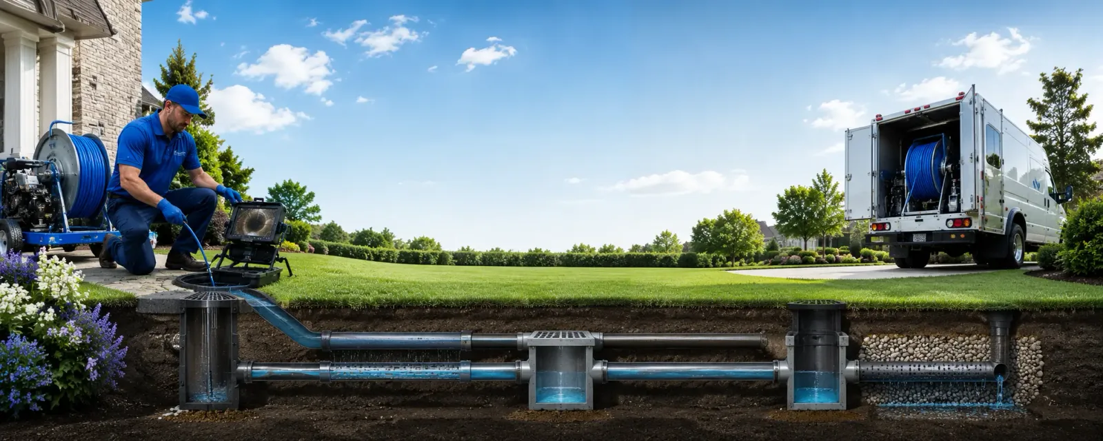 Outdoor drain cleaning information for Mineola, IA
